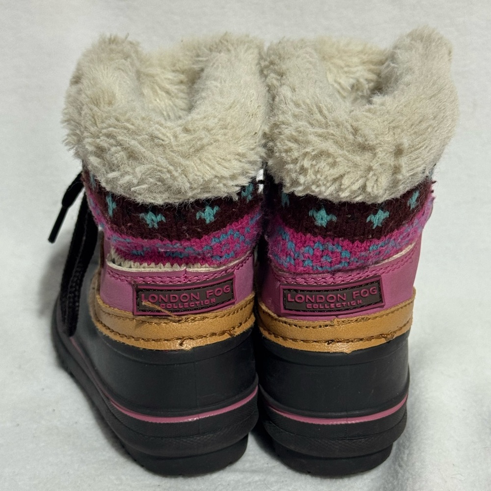 London Fog Baby Girls Tiana Cold Weather Lace Up Boots size 5 - Picture 7 of 11